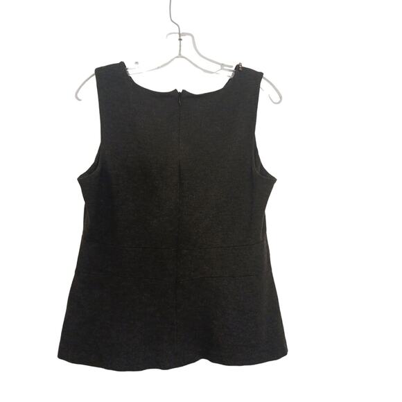 Cabi Top Size 12 Gray The Glitz Shell Sleeveless Beaded Career FLAW Read - Picture 6 of 7